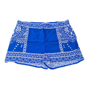 Sweet Wander - Blue/White Paisley - Size M - Shorts - Lounge Wear -Preowned Good